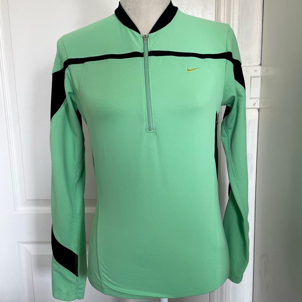 Women’s S NIKE LongSleeve Track Workout Shirt Teal